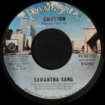 Samantha Sang - Emotion / When Love Is Gone side A