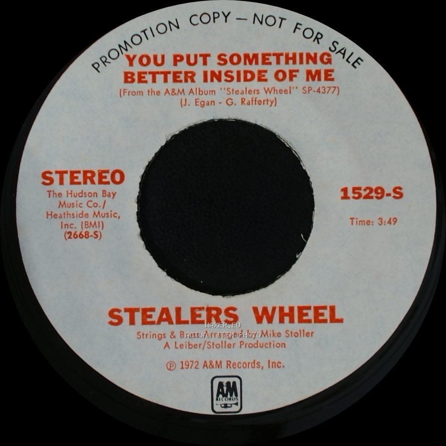 Stealers Wheel - You Put Something Better Inside Of Me / Wheelin' side A