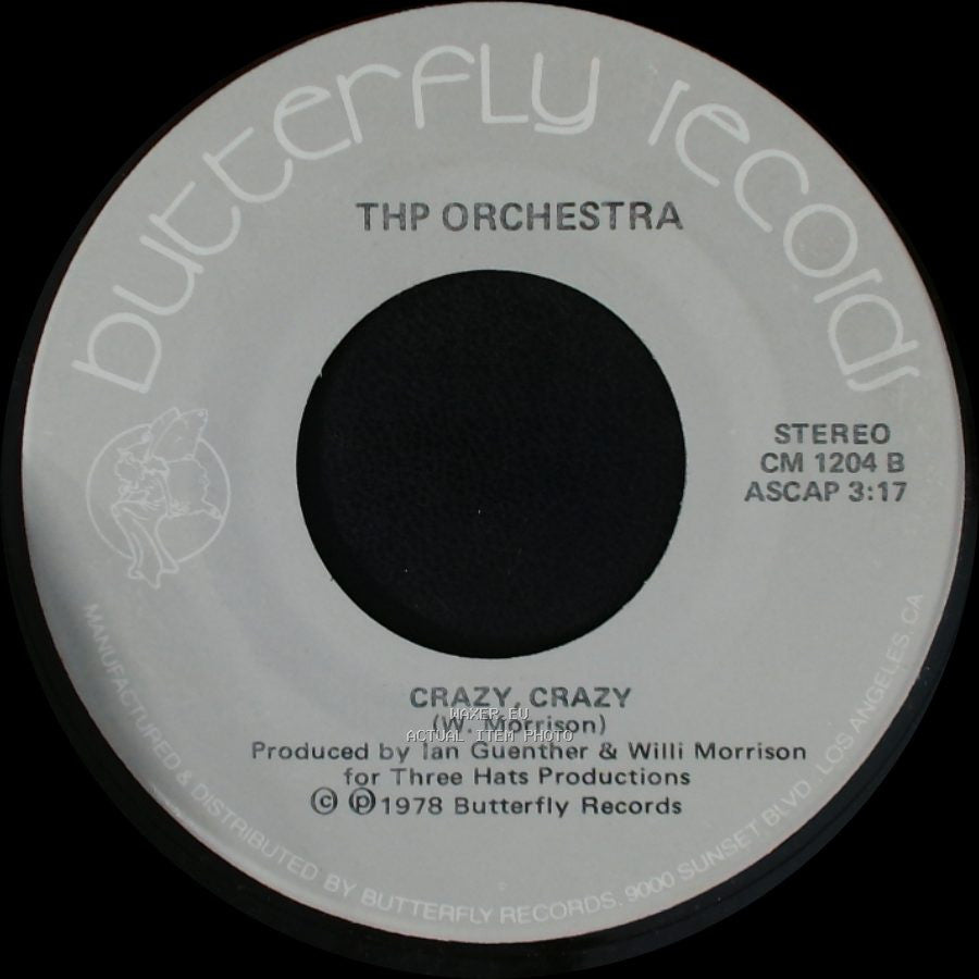 Thp Orchestra - Black Orpheus (Manha De Carnival) / Crazy, Crazy side B