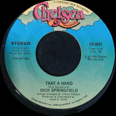 Rick Springfield - Arghangel / Take A Hand side B