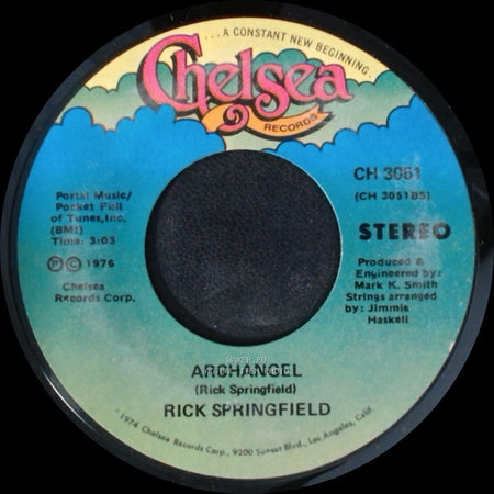 Rick Springfield - Arghangel / Take A Hand side A