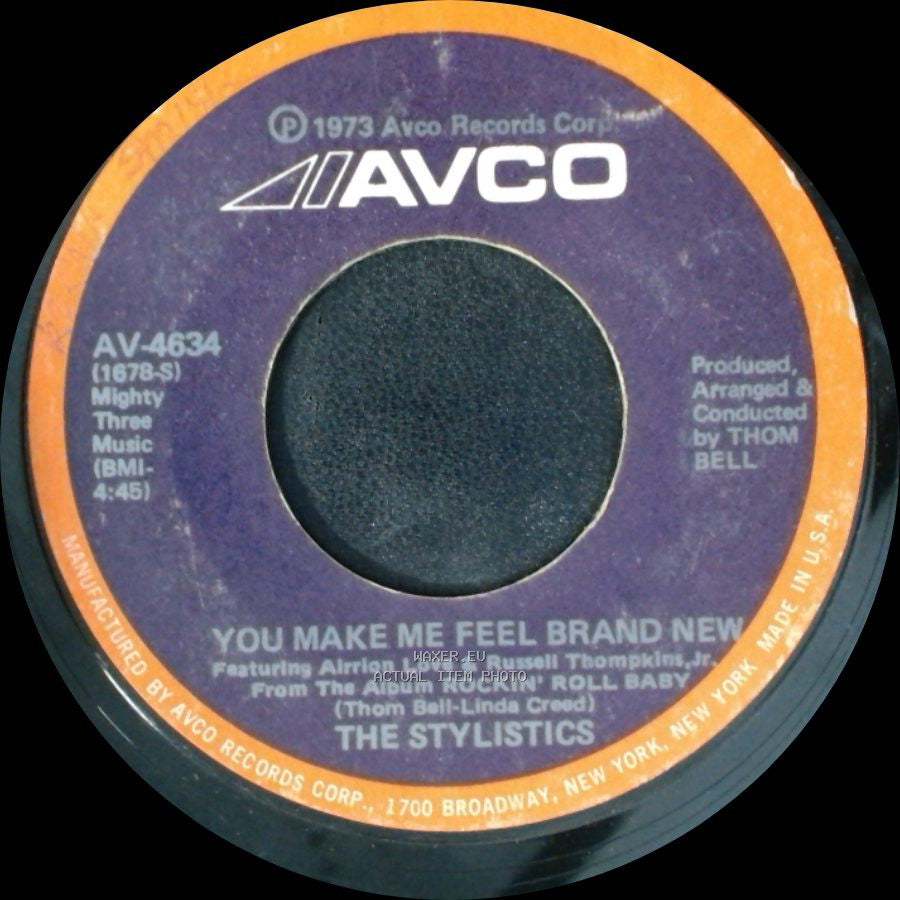 The Stylistics - You Make Me Feel Brand New / Only For The Children side A