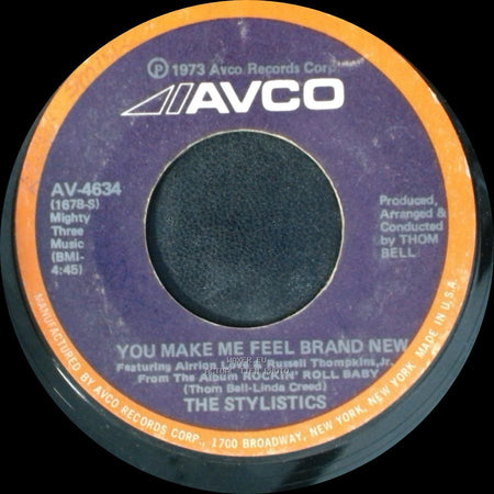 The Stylistics - You Make Me Feel Brand New / Only For The Children side A