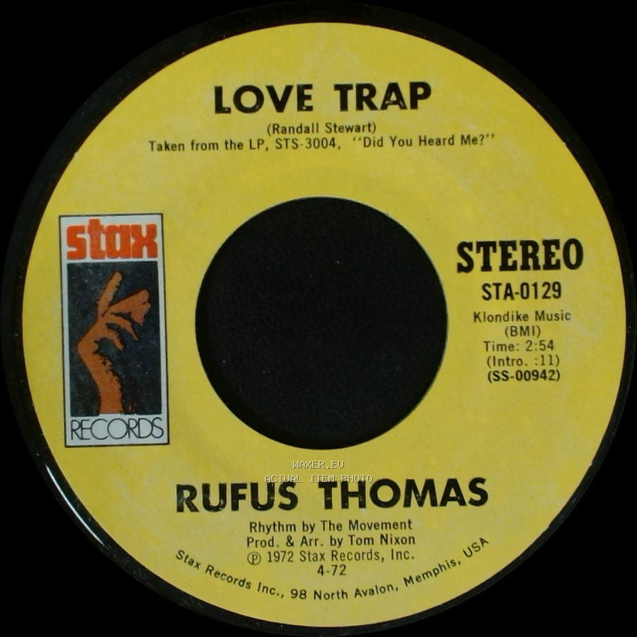 Rufus Thomas - 6-3-8 / Love Trap side B