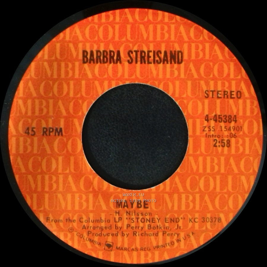 Barbra Streisand - Maybe / Flim Flam Man side A