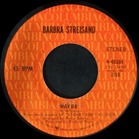 Barbra Streisand - Maybe / Flim Flam Man side A