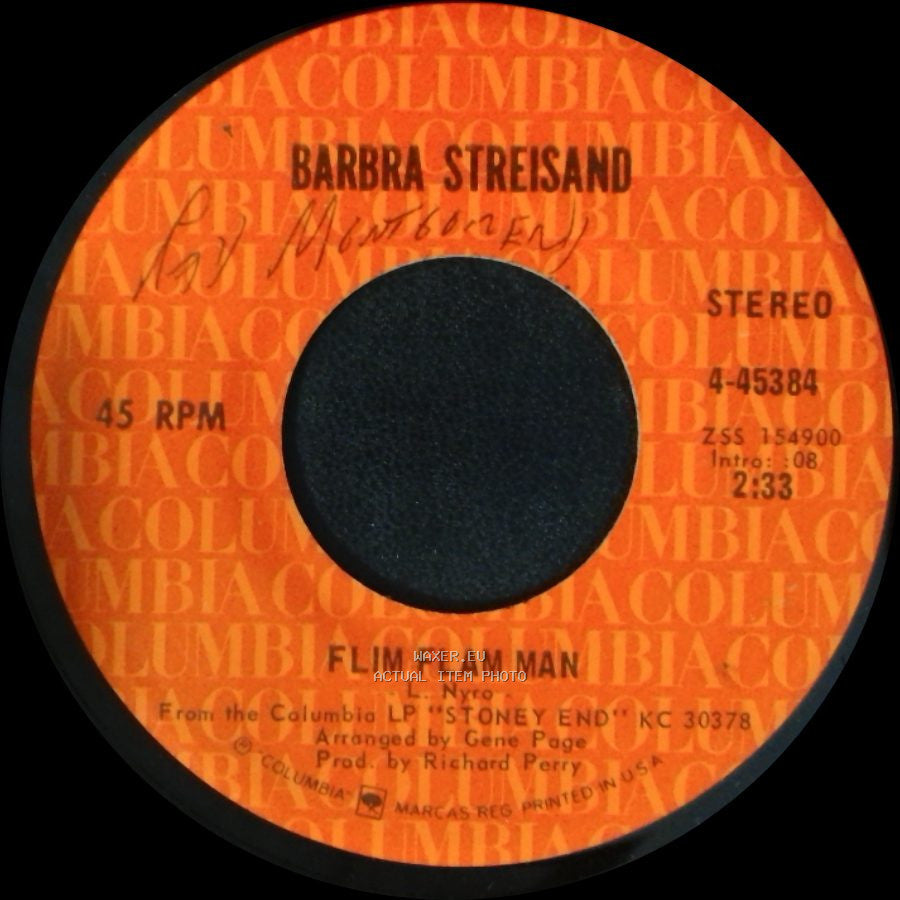 Barbra Streisand - Maybe / Flim Flam Man side B