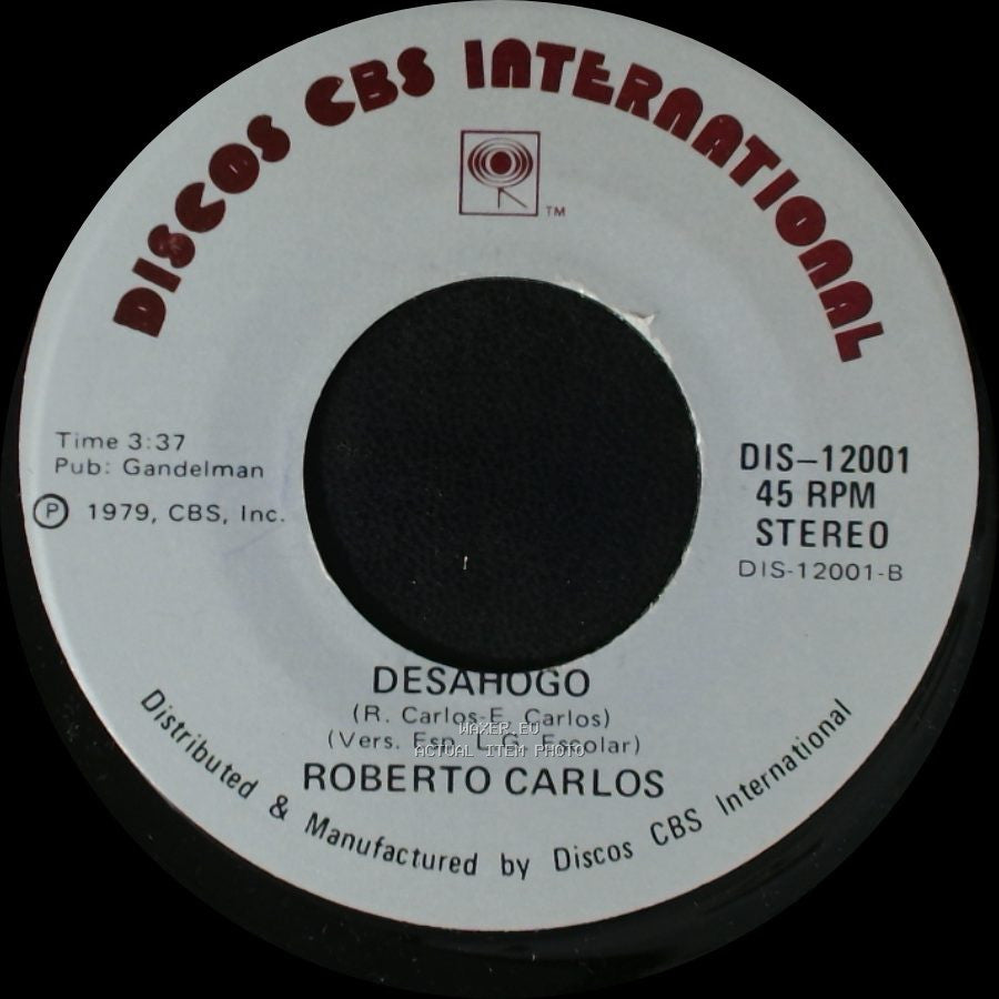 Roberto Carlos - Desahogo / La Paz De Tu Sonrisa side A