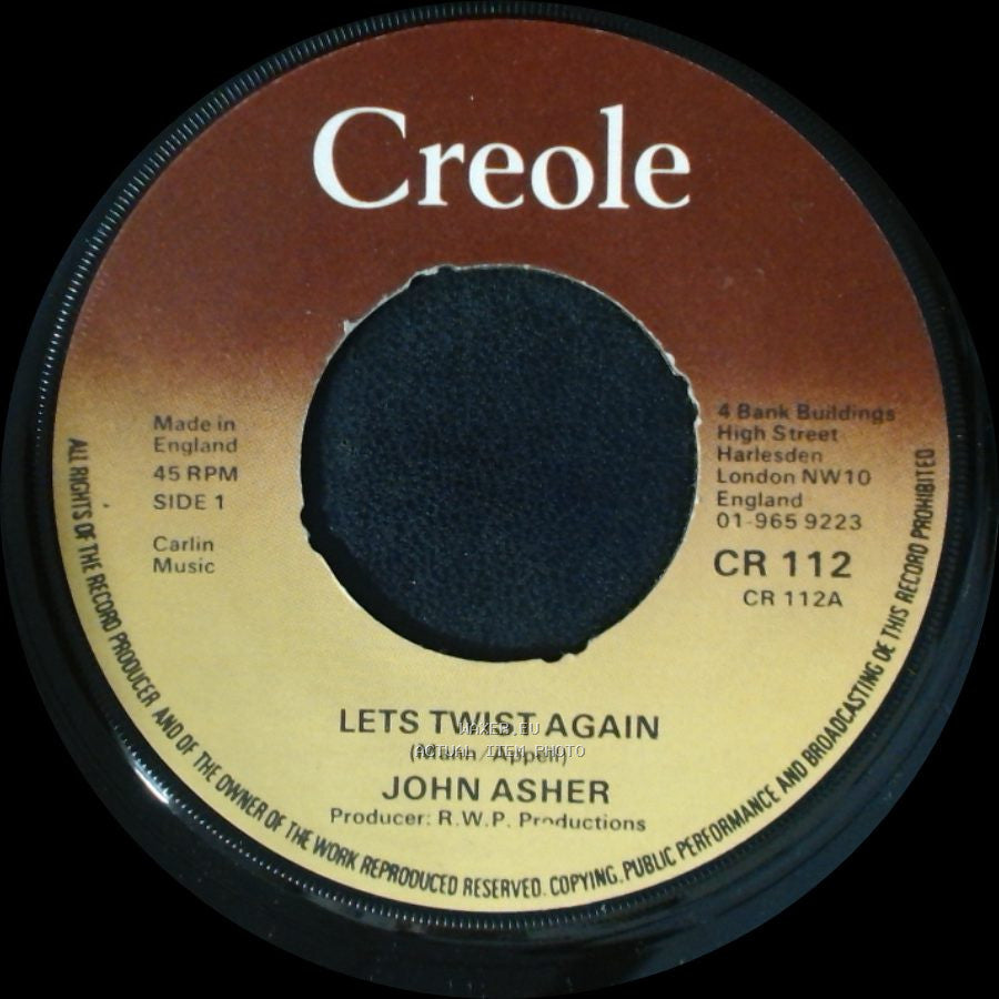 John Asher / The Ashers - Lets Twist Again / Twister side A