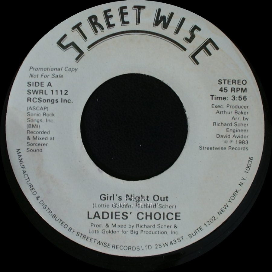 Ladies' Choice - Girl's Night Out / Girl's Night Out / Serious Party Dub side A