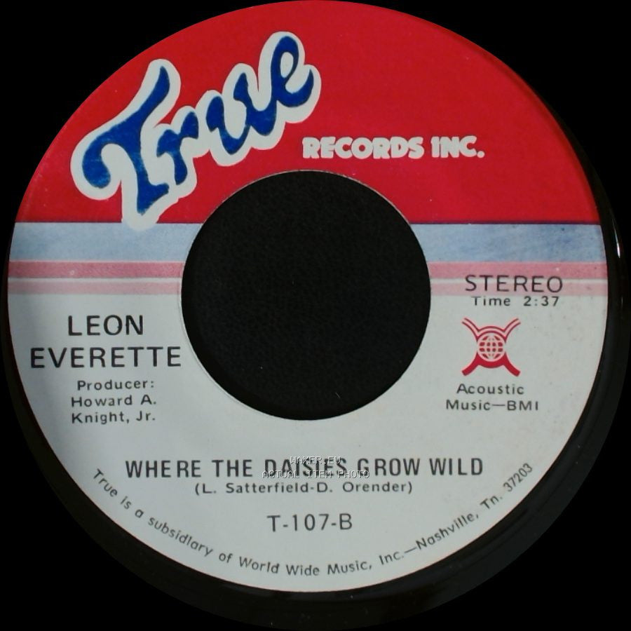 Leon Everette - Goodbye King Of Rock 'n' Roll / Where The Daisies Grow Wild side B