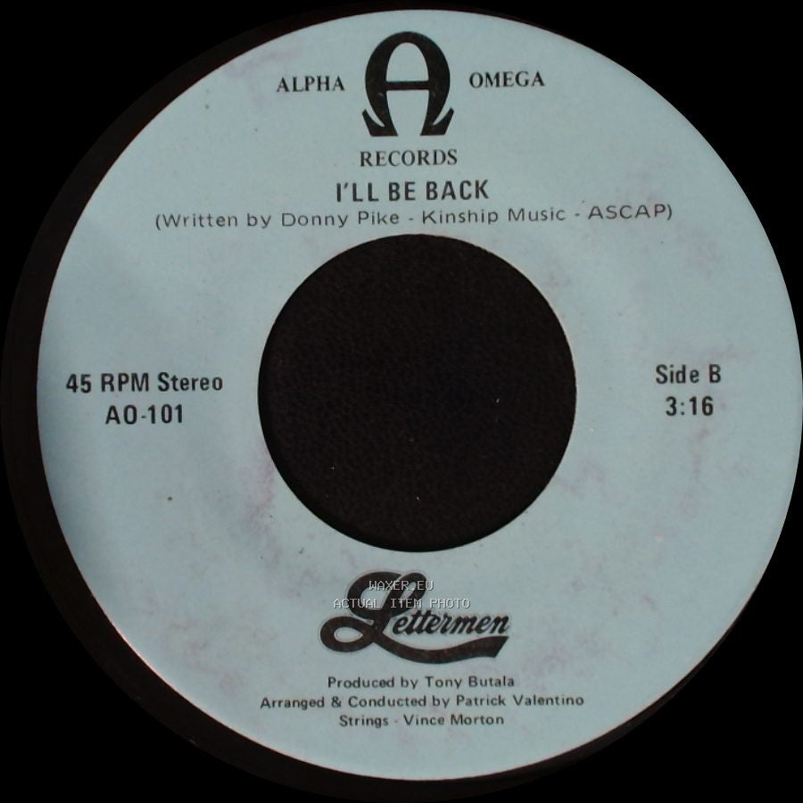 Lettermen - What I Did For Love (From "A Chorus Line") / I'll Be Back side B