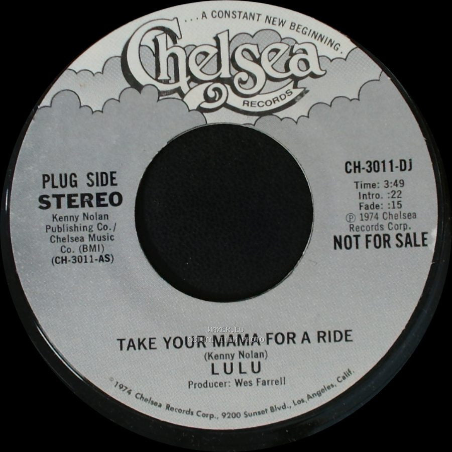 Lulu - Take Your Mama For A Ride / Take Your Mama For A Ride side A