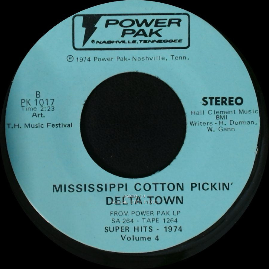 Art. T.H. Music Festival - I Wouldn't Want To Live If You Didn't Love Me / Mississippi Cotton Pickin' Delta Town side A