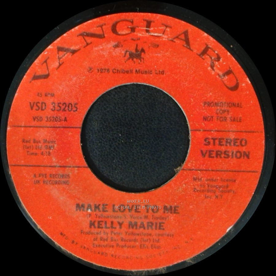 Kelly Marie - Sentimental Kisses / Make Love To Me side B