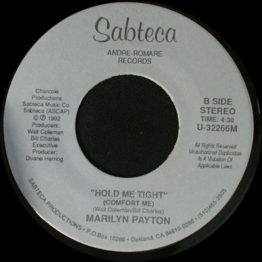 Marilyn Payton - Rider In My Heart / "Hold Me Tight" (Comfort Me) side B