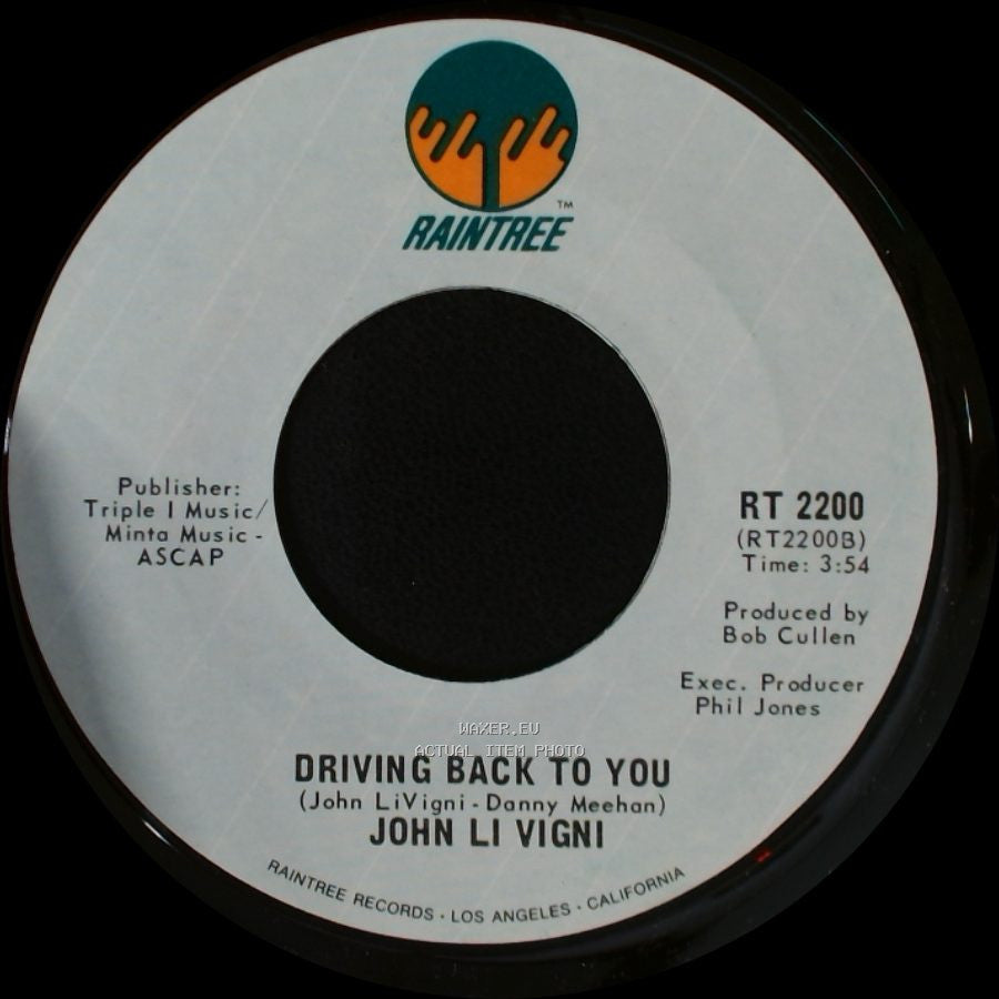 John Li Vigni - Driving Back To You / Gimme Some Lovin side A