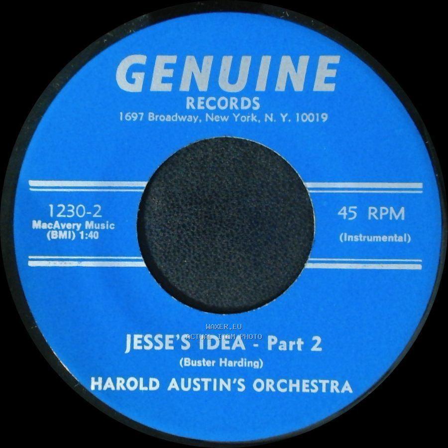 Harold Austin's Orchestra - Jesse's Idea - Part 1 / Jesse's Idea - Part 2 side B