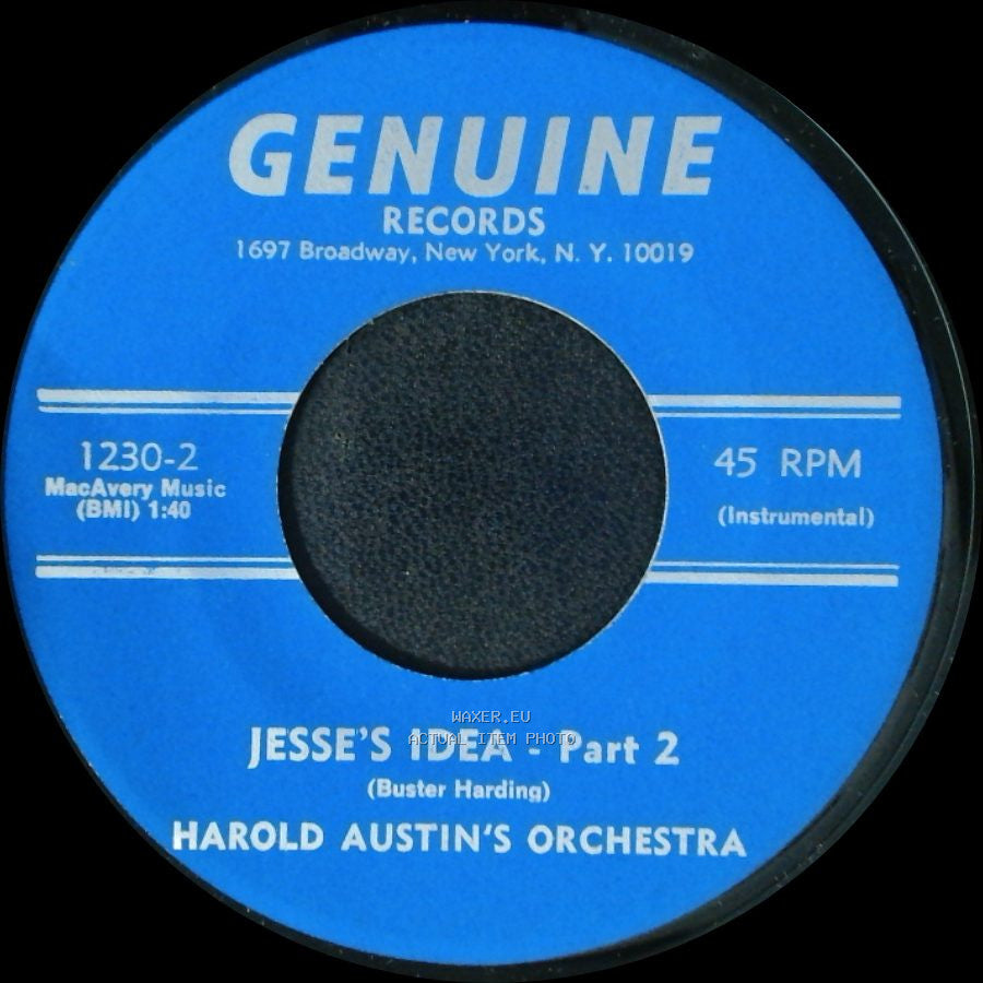 Harold Austin's Orchestra - Jesse's Idea - Part 1 / Jesse's Idea - Part 2 side B