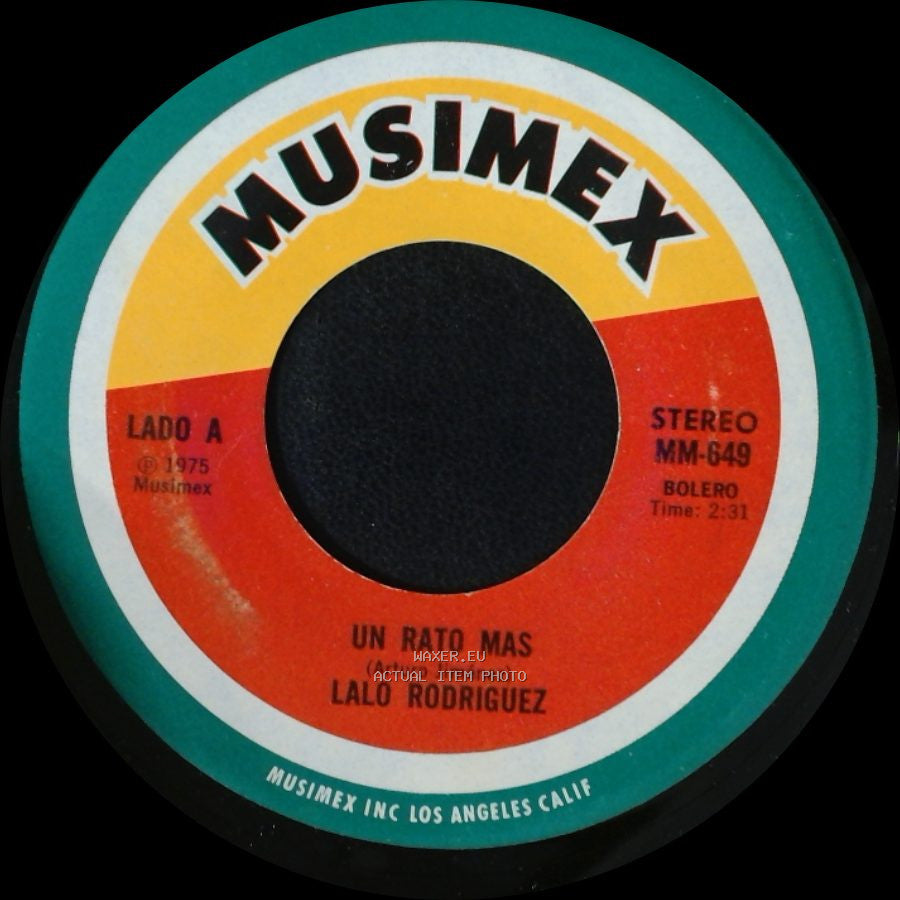 Lalo Rodriguez - Un Rato Mas / El Rosario De Mi Madre side A