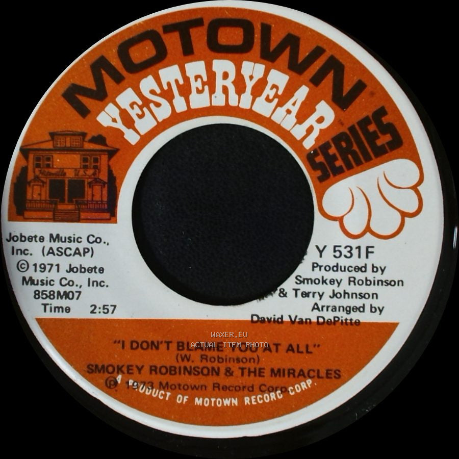 Smokey Robinson & The Miracles - I Don't Blame You At All / Satisfaction side A