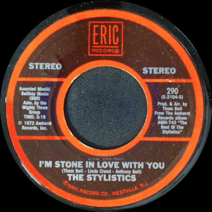 Van Mccoy / The Stylistics - The Hustle / I'm Stone In Love With You side B