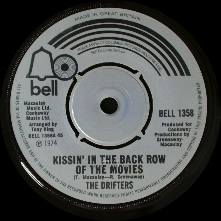 The Drifters - Kissin' In The Back Row Of The Movies / I'm Feeling Sad (And Oh So Lonely) side A