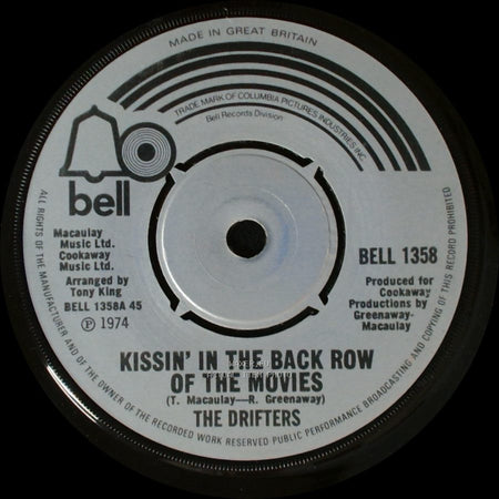 The Drifters - Kissin' In The Back Row Of The Movies / I'm Feeling Sad (And Oh So Lonely) side A
