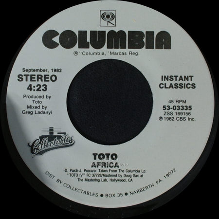Toto - Africa / Good For You side A