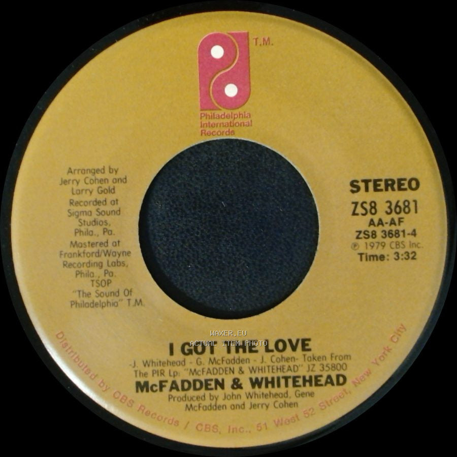 Mcfadden & Whitehead - Ain't No Stoppin' Us Now / I Got The Love side B