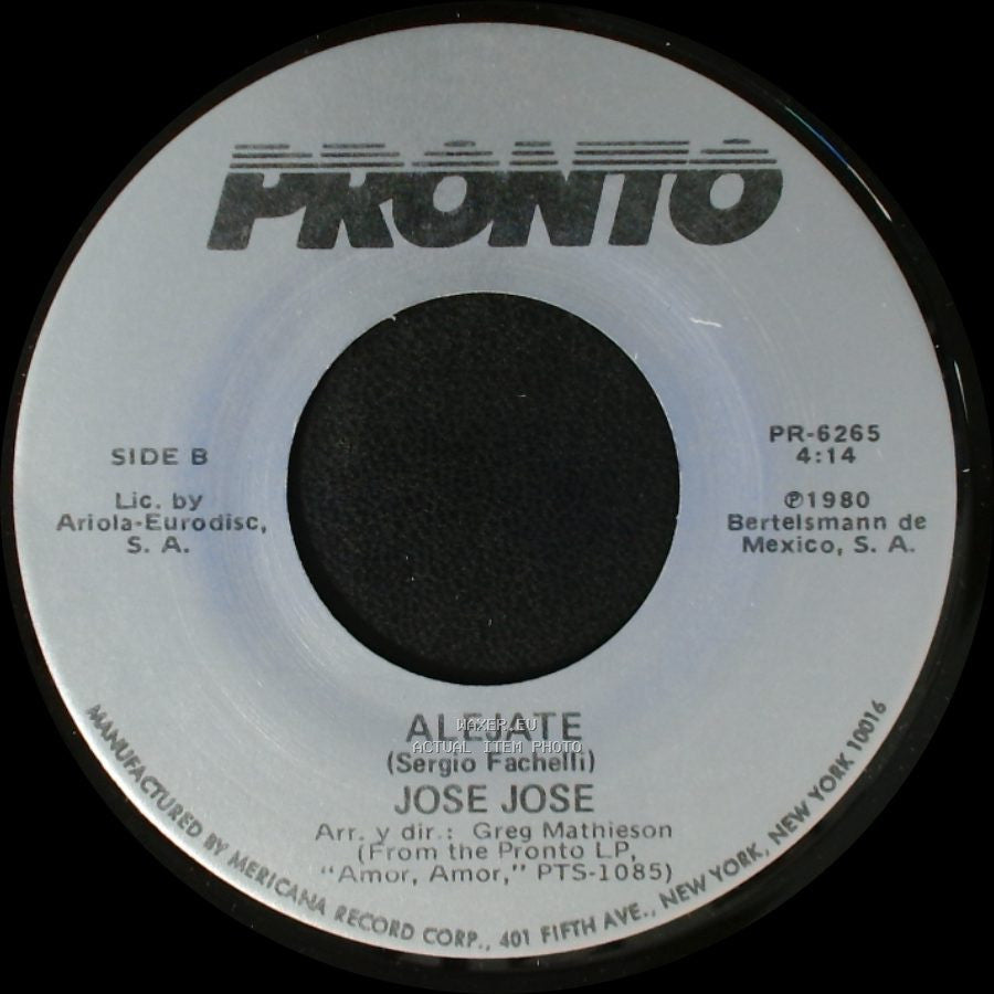 Jose Jose - Insaciablemente Amante / Alejate side B