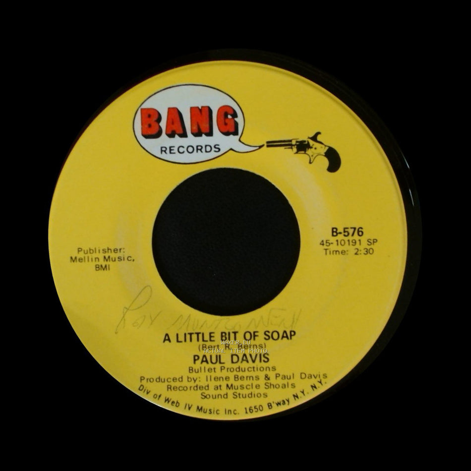 Paul Davis - A Little Bit Of Soap / A Little Bit Of Soap side A