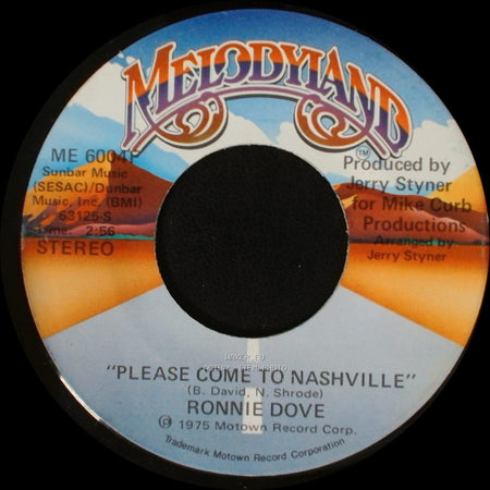 Ronnie Dove - Please Come To Nashville / Please Come To Nashville side B
