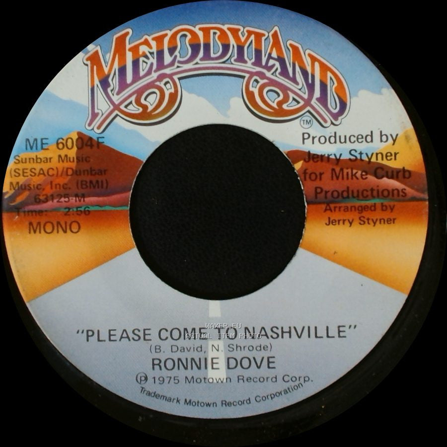 Ronnie Dove - Please Come To Nashville / Please Come To Nashville side B