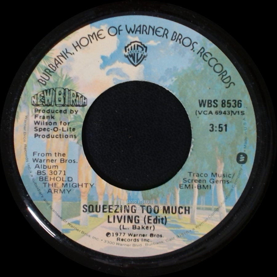 New Birth - How Will I Live (Edit) / Squeezing Too Much Living (Edit) side B