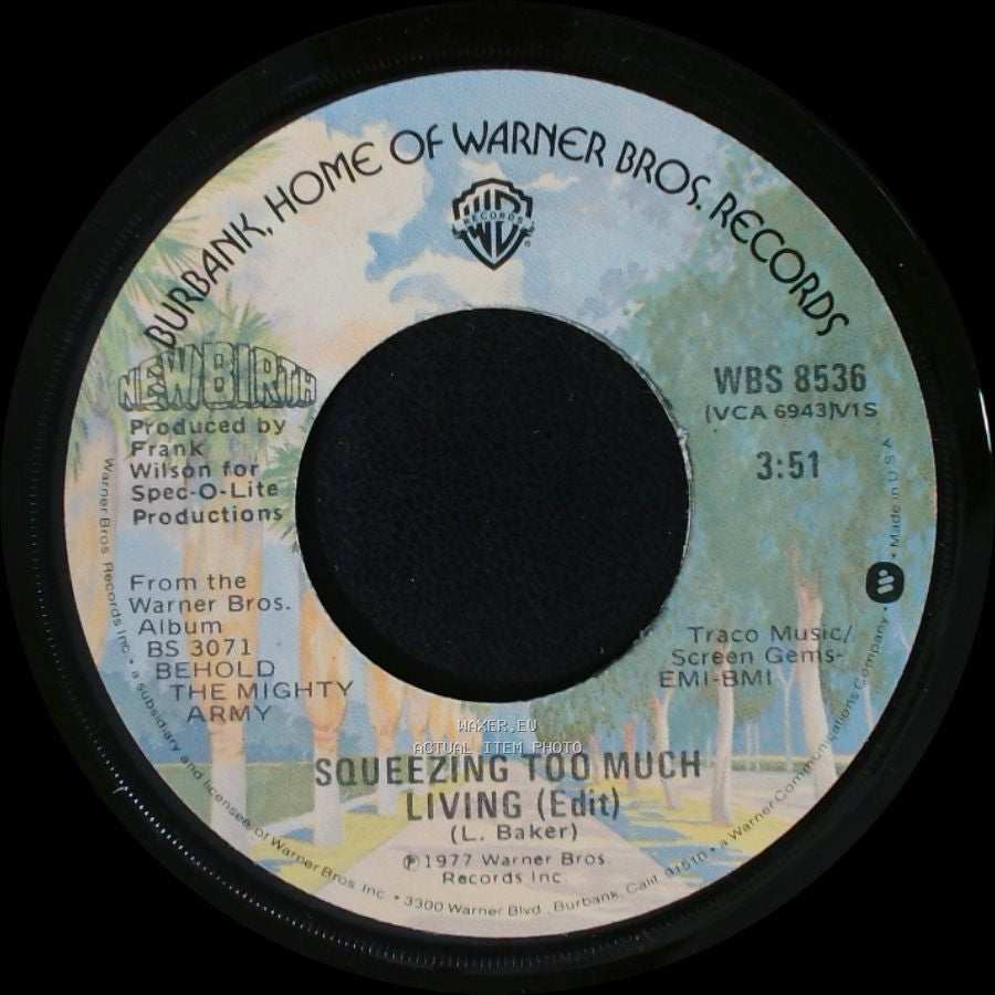 New Birth - How Will I Live (Edit) / Squeezing Too Much Living (Edit) side B