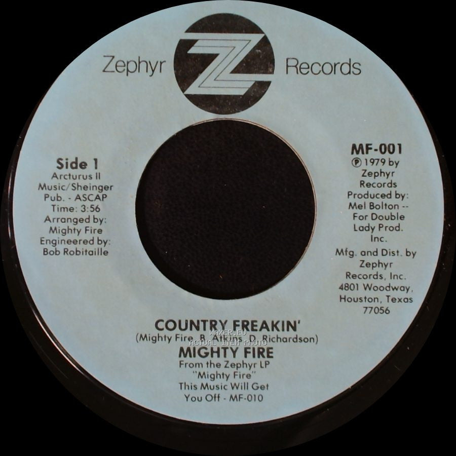Mighty Fire / Benny's Mighty Fire - Country Freakin' / Arturus Ii side A