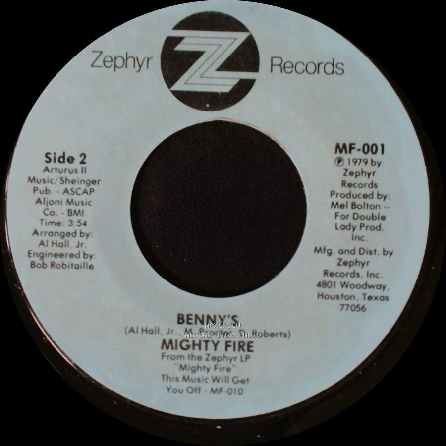 Mighty Fire / Benny's Mighty Fire - Country Freakin' / Arturus Ii side B