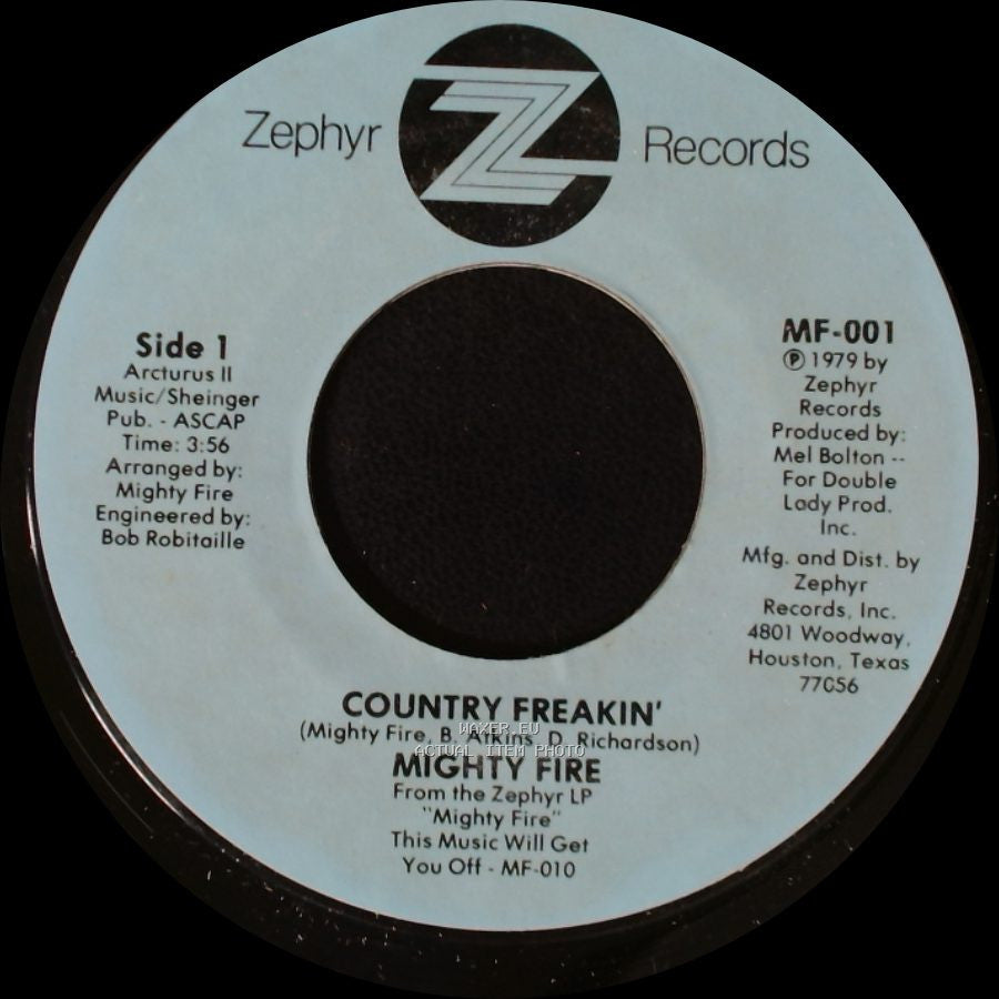 Mighty Fire - Country Freakin' / Benny's side A