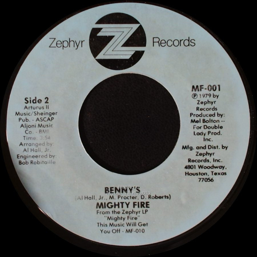 Mighty Fire - Country Freakin' / Benny's side B