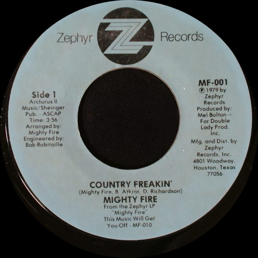 Mighty Fire - Country Freakin' / Benny's side A