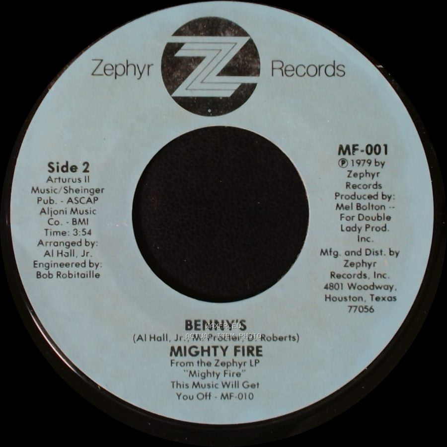 Mighty Fire - Country Freakin' / Benny's side B
