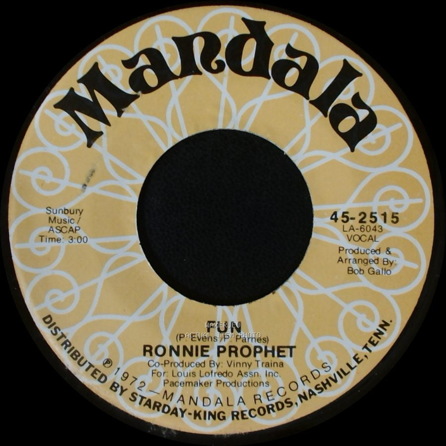 Ronnie Prophet - San Diego / Fun side B
