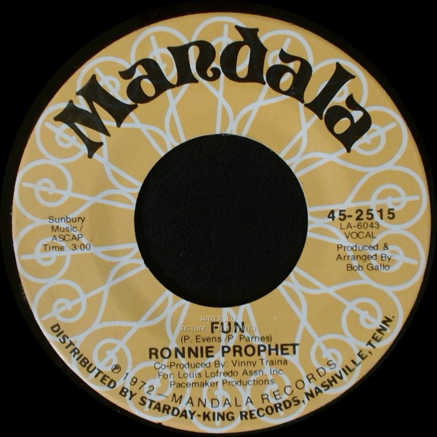 Ronnie Prophet - San Diego / Fun side A
