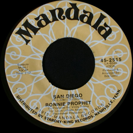 Ronnie Prophet - San Diego / Fun side B