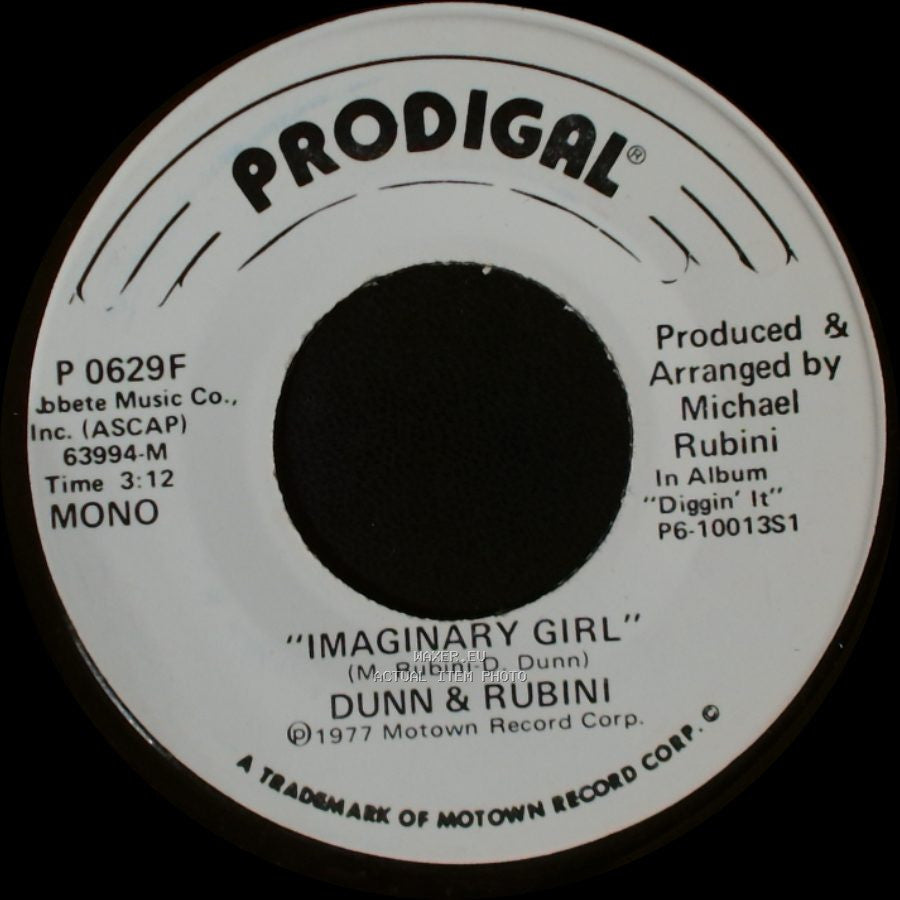 Dunn & Rubini - Imaginary Girl / Imaginary Girl side B