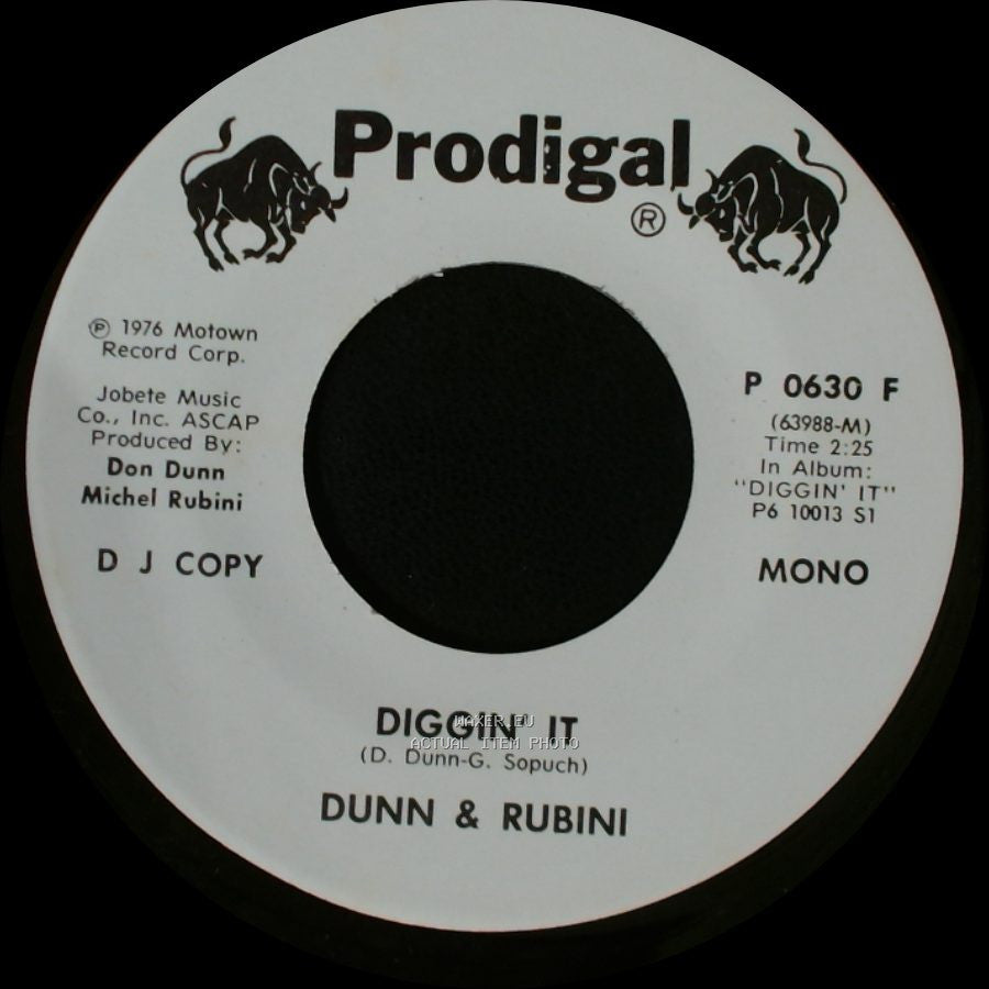 Dunn & Rubini - Diggin' It / Diggin' It side B