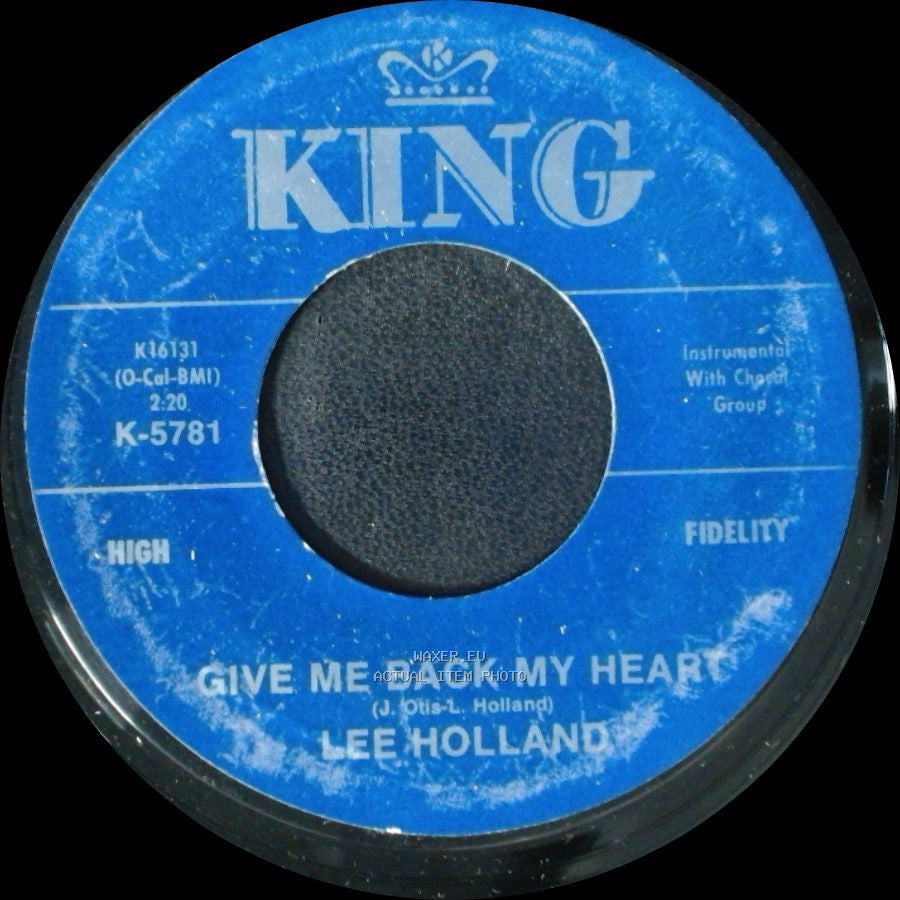 Lee Holland - Let's Stay Together / Give Me Back My Heart side B