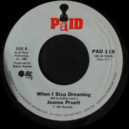 Jeanne Pruett - Sad Ole Shade Of Gray / When I Stop Dreaming side B