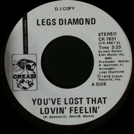 Legs Diamond - You've Lost That Lovin' Feelin' / You've Lost That Lovin' Feelin' side B